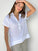 celia top -white linen Apparel