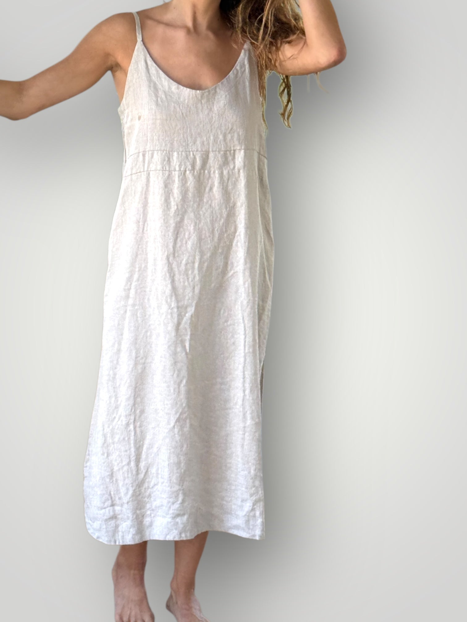 mabel dress-natural linen