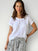 ellie round neck-white linen Apparel