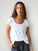 charlie tee -white cotton Apparel