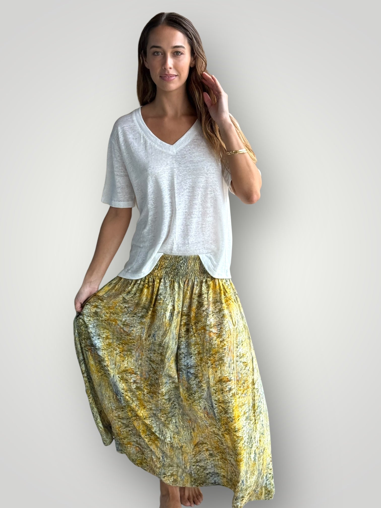 lulu skirt - golden watercolour Apparel