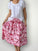 lola skirt - crimson bouquet cotton Apparel