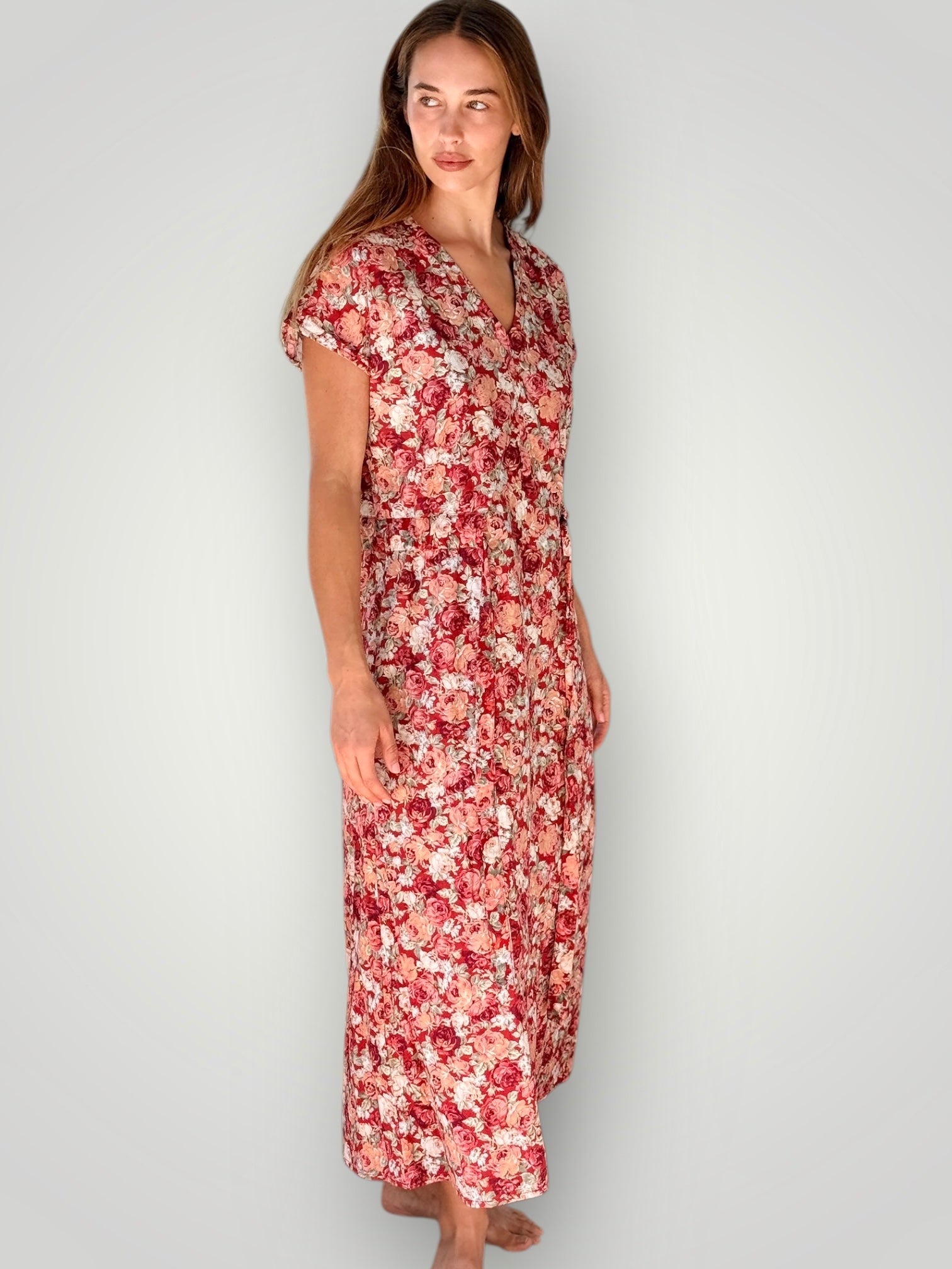 harper dress - rosy bouquet Apparel