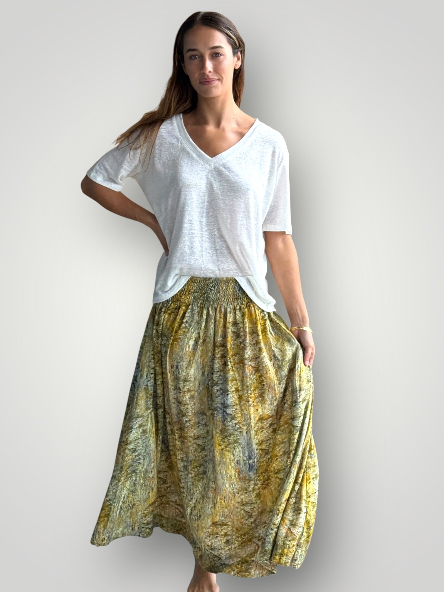 lulu skirt - golden watercolour Apparel