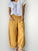jackie pant-turmeric linen Apparel