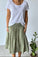 lola skirt - sage linen Apparel