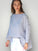 avril top - cornflower stripe linen Apparel