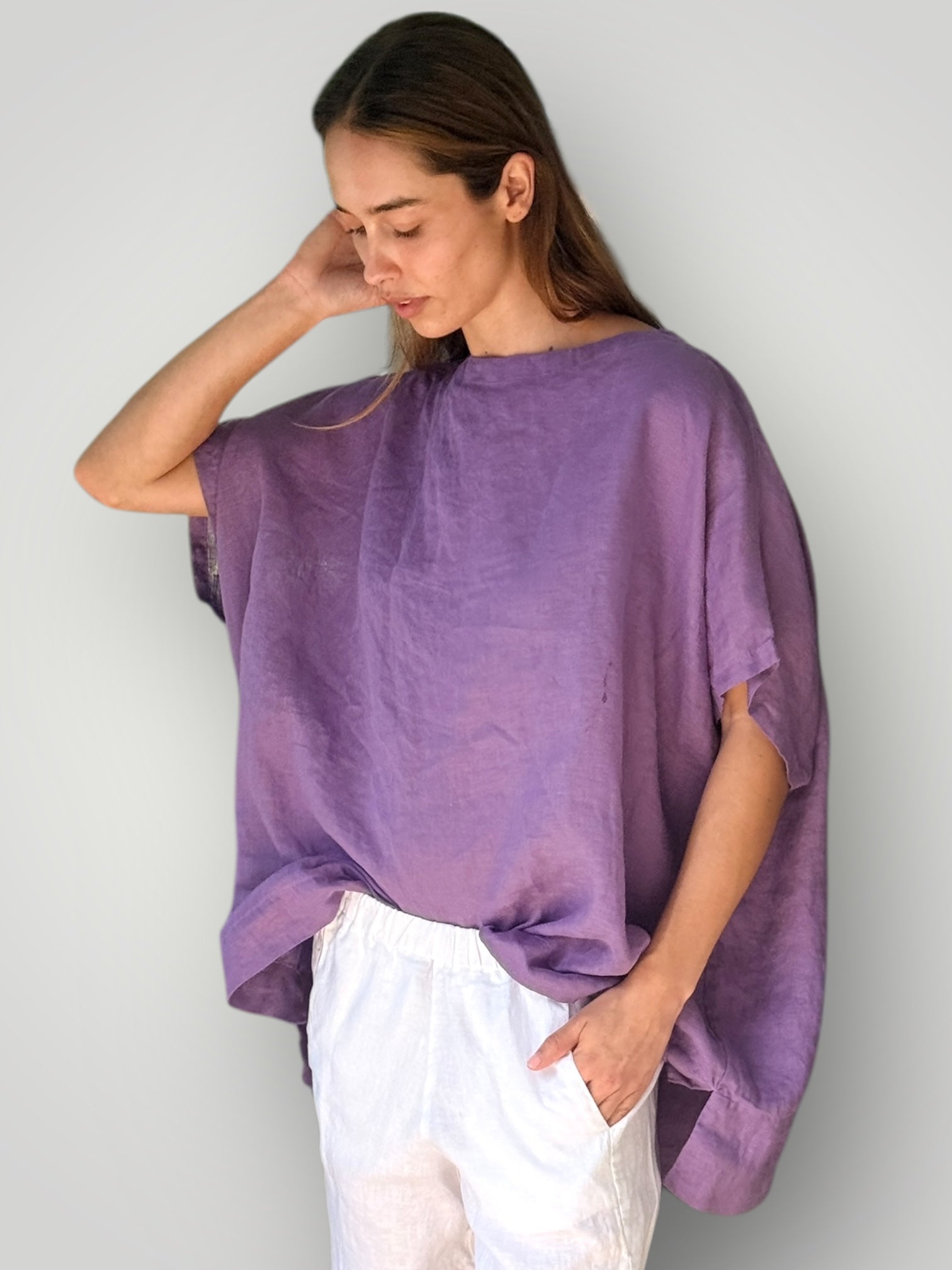 sammy top - orchid linen Apparel