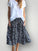 lola skirt - navy floral linen Apparel
