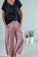 jackie pants - dusty rose linen Apparel