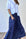 lulu skirt - blue dusk spot linen Apparel