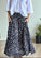 lulu skirt - navy floral linen Apparel