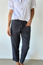 darcy pants - charcoal linen Apparel