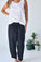 frankie pants - black linen Apparel