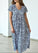 audrey dress - navy flower cotton Apparel