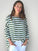 avril top - moss stripe linen Apparel
