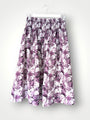 lola skirt - purple floral cotton Apparel