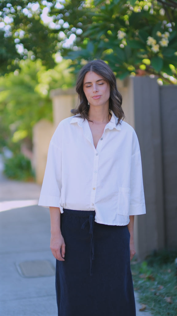 deanna shirt - winter white cord Apparel