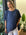 rachael top - navy linen Apparel  
